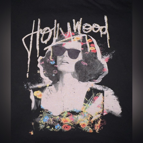 G By GUESS Hollywood Stars Sparkly Logo T-Shirt Top Womens, Small - Picture 7 of 11